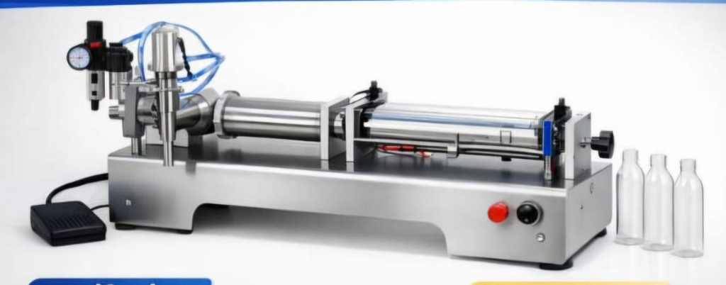 Single Head Pneumatic Liquid Filling Machine — Paste & Liquid Fillers Supplier India | VPX Machinery Indore